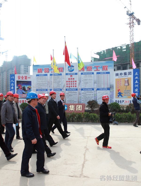 陕西省重点县州里向导考察团赴我集团建设六公司草堂新村二期工地调研-bevictor伟德官网