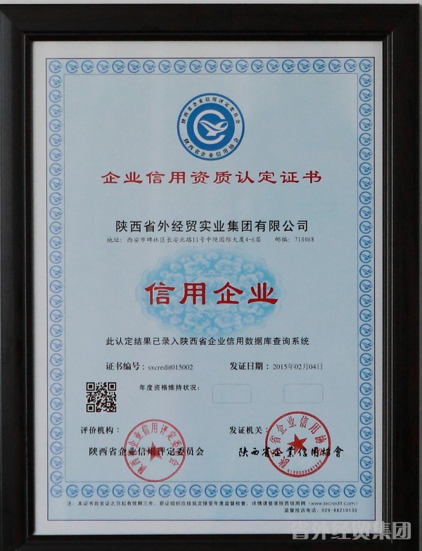 集团公司获得信用企业称呼-bevictor伟德官网