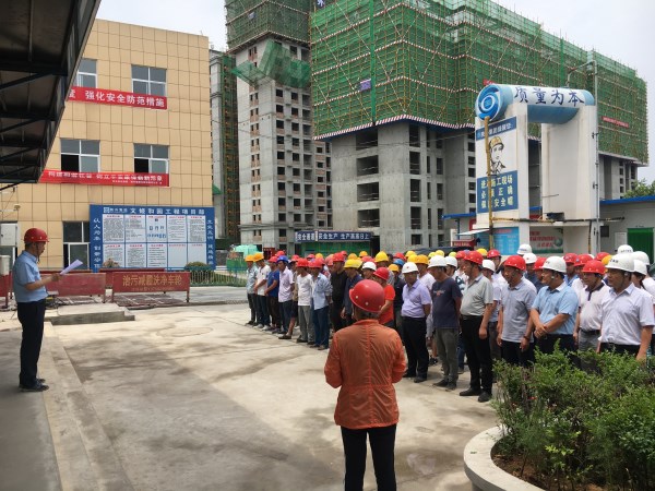 陕西省外经贸集团2019年“清静生产月”活动现场会在蓝田县文姬和园项目部举行-bevictor伟德官网